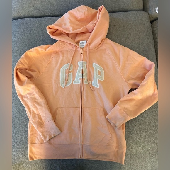 GAP Peach Hoodie Sweatshirt with Logo - Picture 6 of 6